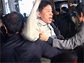 한미FTA협상장 기습시위